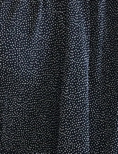 Black Pixie Dot 1940s Vintage Style Margie Button Dress
