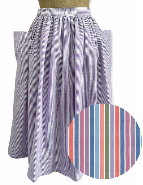PREORDER - Scout 40s Colorful Cabana Stripe Petunia Skirt
