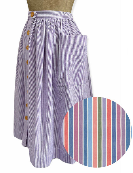 PREORDER - Scout 40s Colorful Cabana Stripe Petunia Skirt
