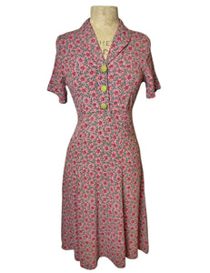 pink 1940s dress 1940S Baby Pink Silk Hand Embroidered Negligee Slip Dress With Adjustable  Waist