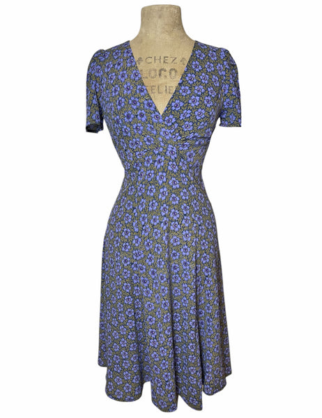 Pretty in Purple Floral Retro Rita Dress