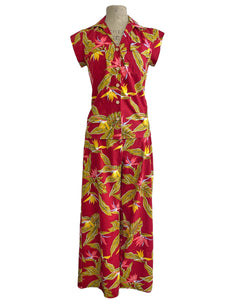Scout Red Birds of Paradise Backyard Button Up Blouse