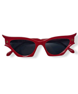 Red Deadly Damsel Vintage Style Sunglasses