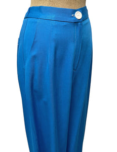 Scout Royal Blue Cotton Twill 1940s Trail Trouser Pant