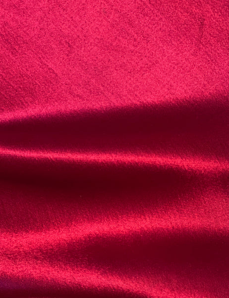 PREORDER - Ruby Red Satin High Waist Palazzo Pants