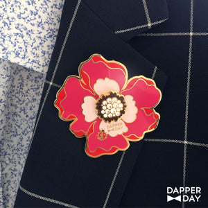 Mega-Magenta Boutonnière Pin