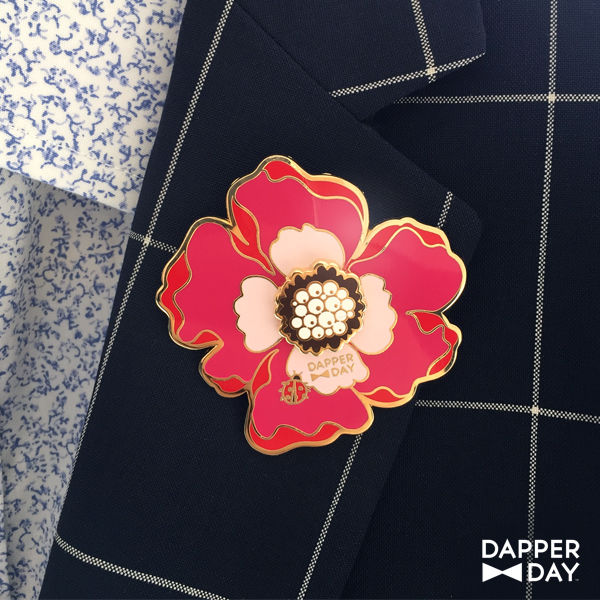 Mega-Magenta Boutonnière Pin