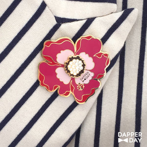 Mega-Magenta Boutonnière Pin