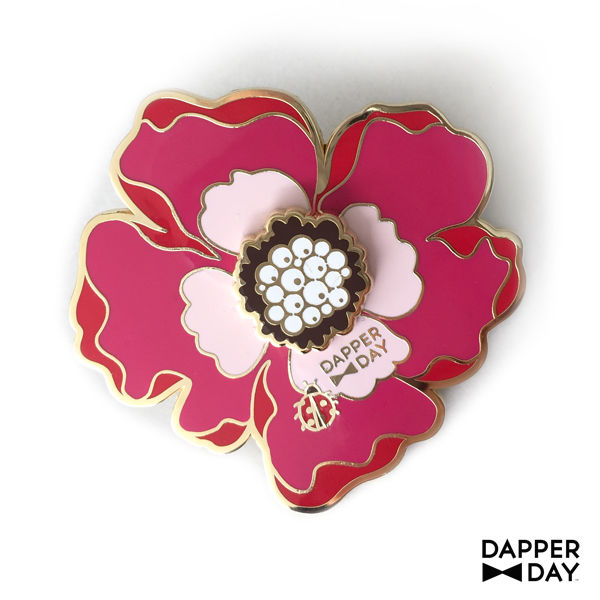 Mega-Magenta Boutonnière Pin