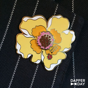 Big-Buttercream Boutonnière Pin