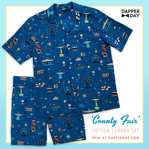 ‘County Fair’ Cotton Cabana Shorts - Final Sale