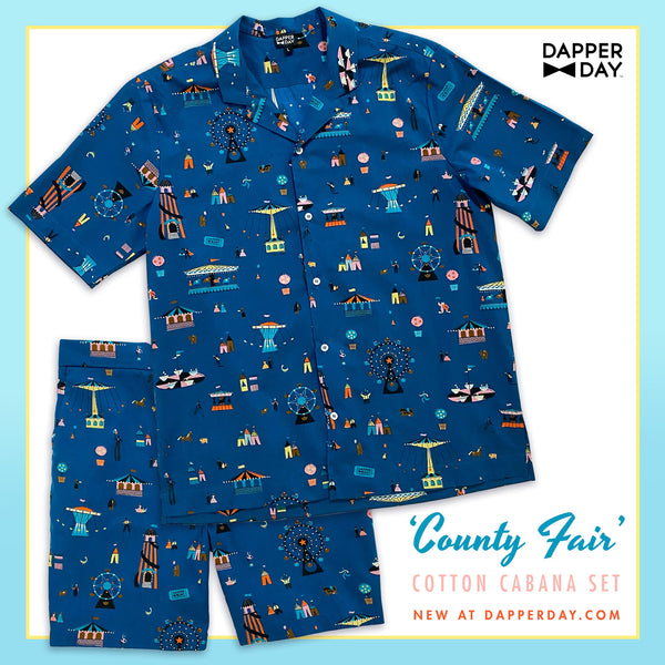 ‘County Fair’ Cotton Cabana Shorts - Final Sale