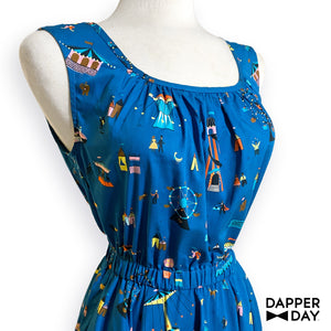 'County Fair' Cotton Popover Dress