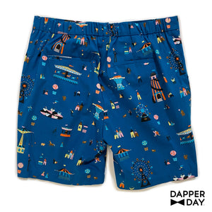 ‘County Fair’ Cotton Cabana Shorts - Final Sale