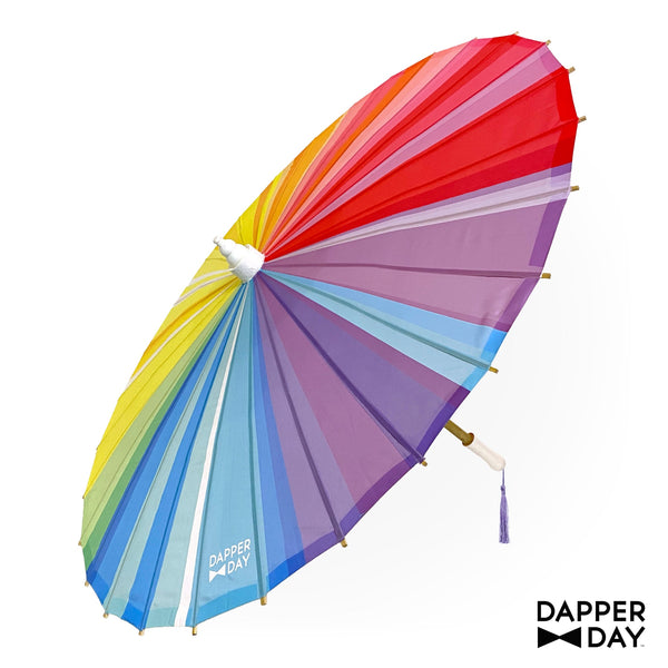 Spectrum Rainbow Print Parasol