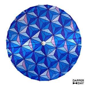 Sharkstooth Print Parasol (Sapphire)