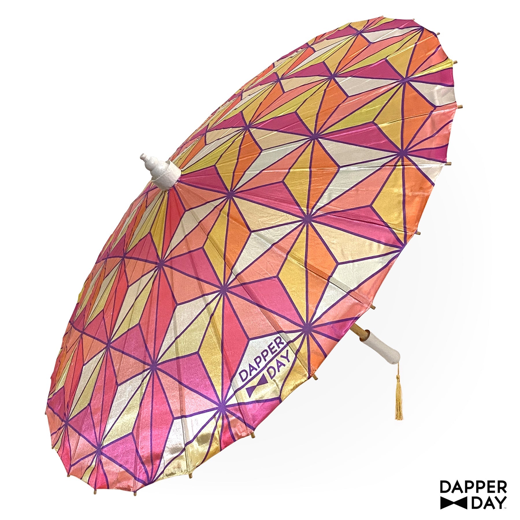 Sharkstooth Print Parasol (Tangerine)