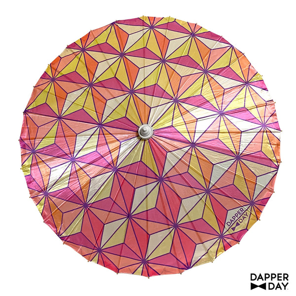Sharkstooth Print Parasol (Tangerine)