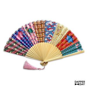 'Prehistoric Patchwork' Fan