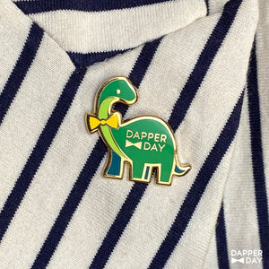 Dapper Dino Pin in Green