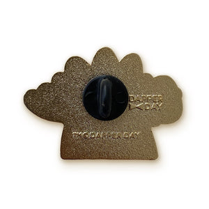 Dapper Stegosaurus Pin in Blue
