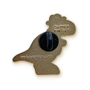 Dapper T-rex Pin in Yellow