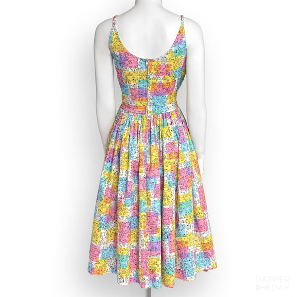 'Birds of a Feather' Party Dress in Cotton