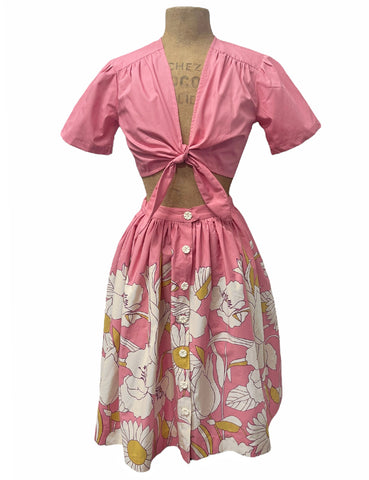 Scout - Vintage Pink Floral Border Print Matching Play Set