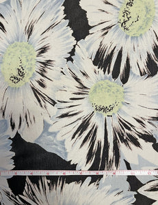Sheer Daisy Floral Rayon Georgette Fabric - 5.5 yds