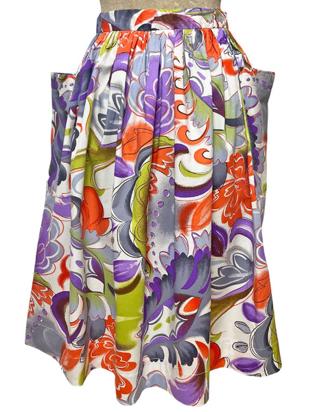 Scout 40s Nouveau Spring Garden Petunia Skirt