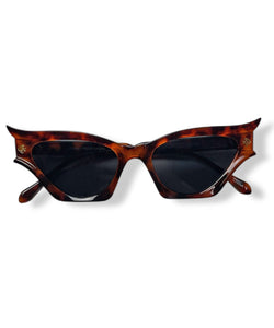 Tortoise Brown Deadly Damsel Vintage Style Sunglasses