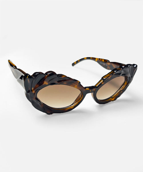 Tortoise Brown Pretty in Paris Cat Eye Retro Sunglasses