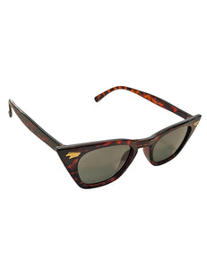 Vintage Inspired Tortoise Brown Squared Wayfarer Sunglasses