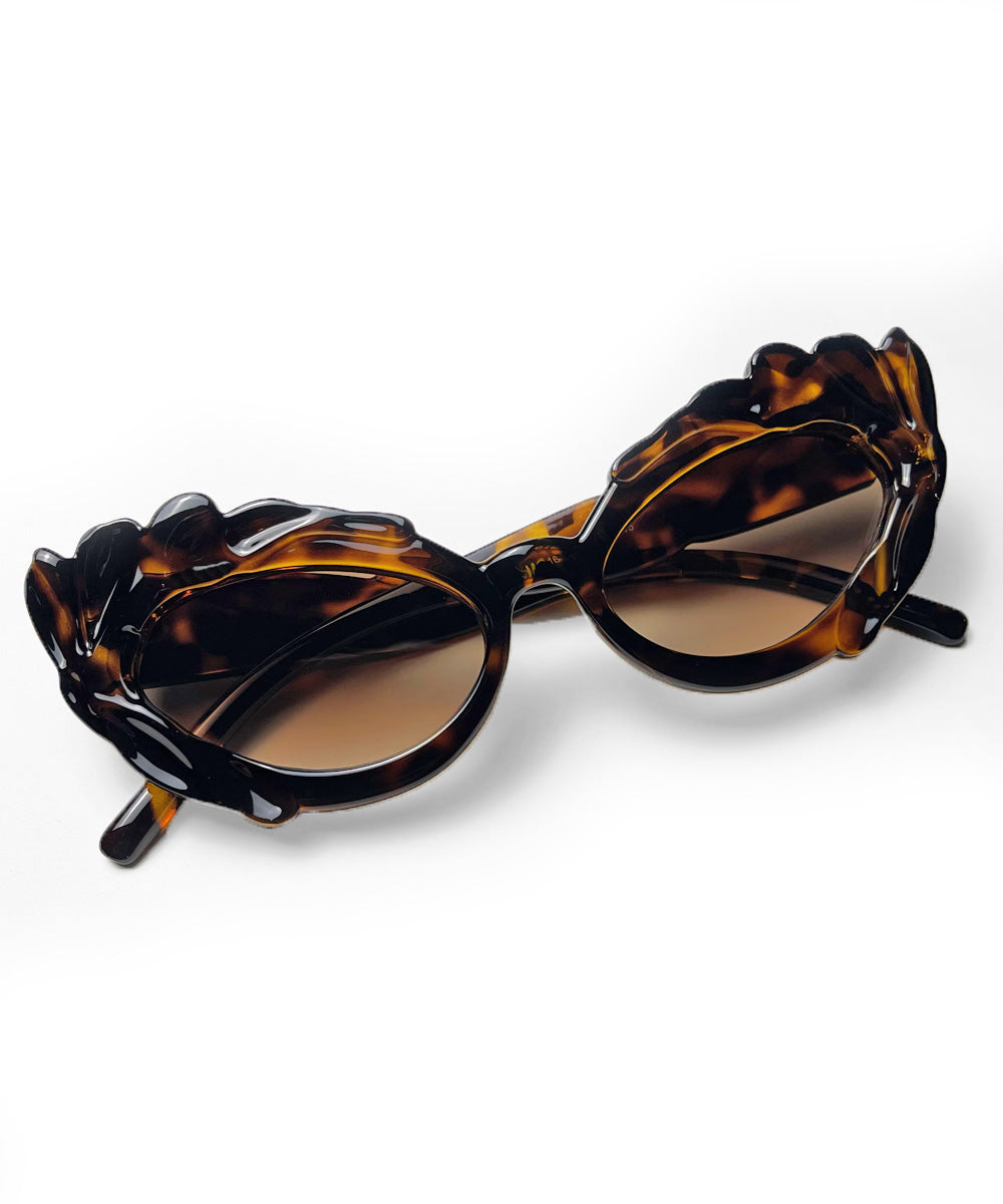Tortoise Brown Pretty in Paris Cat Eye Retro Sunglasses