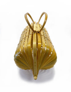 Vintage Style Light Bamboo Collapsible Tiki Purse