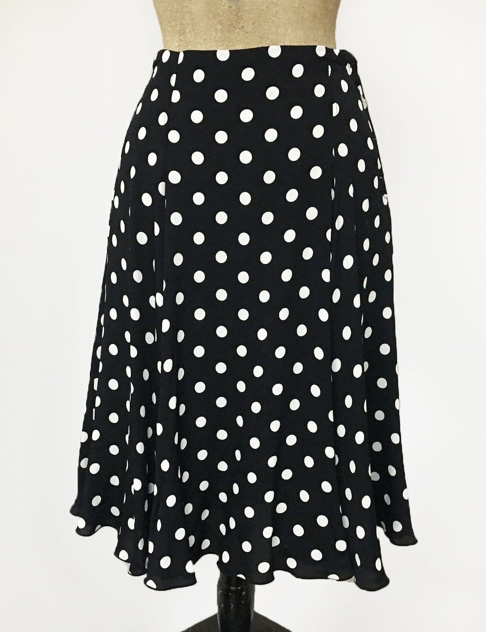 Black & White Big Dot Venice Beach Balboa Circle Swing Skirt