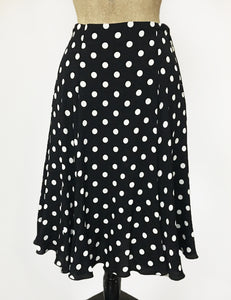 Black & White Big Dot Venice Beach Balboa Circle Swing Skirt
