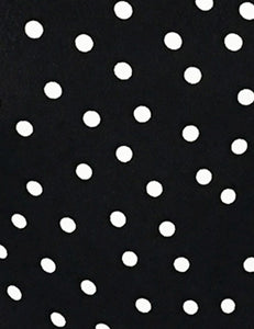 Black & White Dime Dot 1930s Venice Beach Balboa Swing Dress