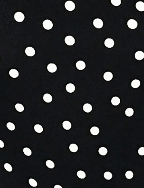 Black & White Dime Dot 1930s Venice Beach Balboa Swing Dress