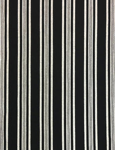 Black & White Noir Stripe Button Up Frankie Flyaway Top