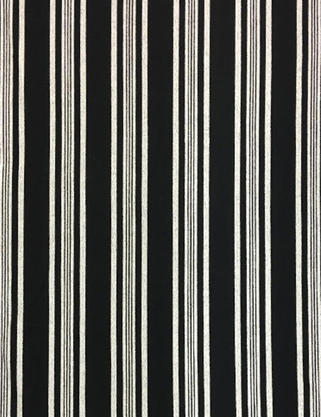 Black & White Noir Stripe Button Up Frankie Flyaway Top