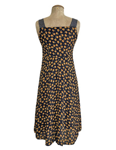 FINAL SALE - Black Dandelion Floral Mi Amor Summer Shift Dress