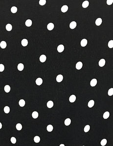 Black Dime Dot Vintage Inspired Knee Length Rita Dress