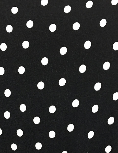 Black Dime Dot Vintage Inspired Knee Length Rita Dress