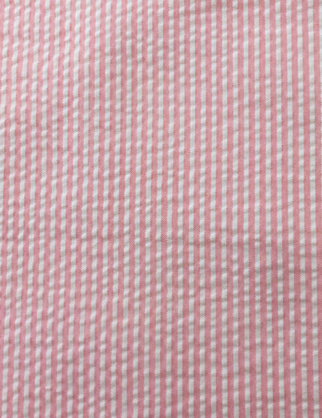 FINAL SALE - Scout for Loco Lindo 1940s Style Pink Seersucker Willow Dress