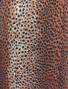 Vintage Inspired Leopard Print Mai Tai Knee Length Dress - FINAL SALE