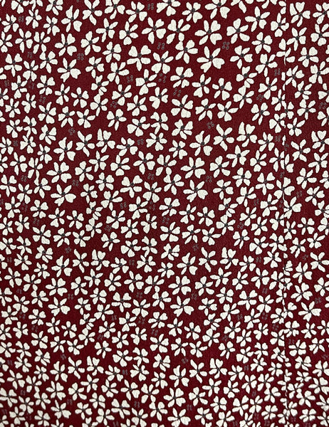 Burgundy Baby's Breath Floral Vintage Inspired Rita Dress
