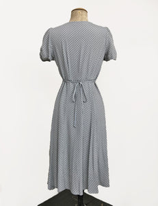 Celadon Green Polka Dot Knee Length Rita Dress