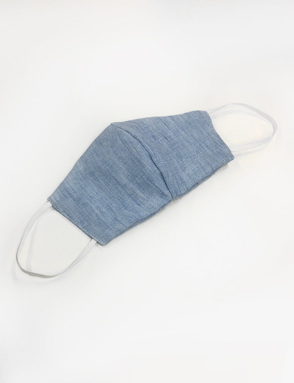 Light Blue Chambray Handmade Washable Face Mask