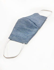 Light Blue Chambray Handmade Washable Face Mask